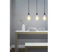 4lite WiZ Connected 3-Way Bar Pendant with G125 Smart LED Bulbs, White