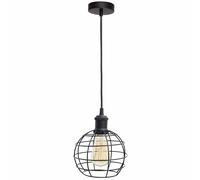 4lite WiZ Connected Smart LED Pendant with Pear Cage & ST64 Amber Lamp