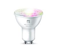 4lite WiZ Connected Smart LED GU10 Bulb Full Colour & Tunable White Twist & Lock Base 5W, 2200-6500K 345Lm