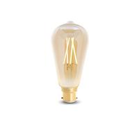 4Lite Wiz Connected St64 Amber White Wifi Led Smart Bulb With B22 Cap For Home Automation