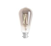 4Lite Wiz Connected St64 Smoky White Wifi Led Smart Bulb With B22 Cap - Voice Controlled Lighting