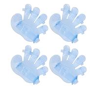 4lots Professional Pet Bath Glove Comfortable Pet Bath Brush Plastomer Palms Shape Gloves For Grooming Experiences Homes Grooming Glove