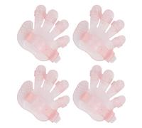 4lots Professional Pet Bath Glove Comfortable Pet Bath Brush Plastomer Palms Shape Gloves For Grooming Experiences Homes Grooming Glove
