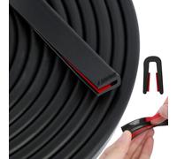 4m/13.12 ft Rubber Edge Trim, Self-Adhesive U Channel Edge Trim, Black Edge Protector Strip Fit 1.5 mm, Grommet Strip for Sheet Metal, Panels, Car Doors, Steel Plates, Hatches, Table Corners (0.15cm)
