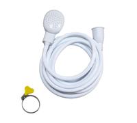 4m/13.12ft Portable Shower Tap Attachment for Bath Spray Sink Rubber Handheld Shower Head for Bath Taps with an Adjustable Stainless Steelworm Gear H