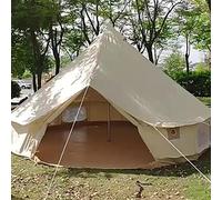 4M/13ft 285g Cotton Canvas Bell Tent, Outdoor Family Glamping Yurt 900D Oxford Cloth Bell Tent, Luxury Yurt Bell Tent for Event Wedding Party Family