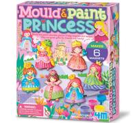 4M '2019' Glitter Princess Mould and Paint - Multi-Coloured | Creative Princess Craft Set with Plaster, Paints & Brush, DIY Moulding Activity, Fun Art Gift for Children Age 5+
