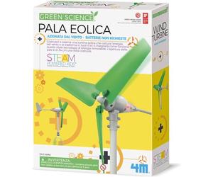 4M 403378 Build Your Own Wind Turbine | Rotor Blades Included, Renewable Energy Engineering Toy, Educational Gift for Kids, Boys & Girls, Age 5+