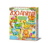 4M 404753 Mould & Paint-Zoo Animal, Multi, Natural, Earth Tones, Neutral