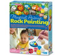 4M 404756 KidzMaker Paint Your Own Garden Rock, Multi Colour