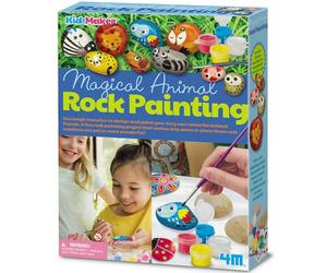 4M 404756 KidzMaker Paint Your Own Garden Rock, Multi Colour