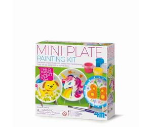 4M 404761 Little Craft Mini Plates Painting Kit, Multi Colour