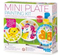 4M 404761 Little Craft Mini Plates Painting Kit, Multi Colour | Personalised Creative Painting & Decorating Activity, Screen-Free Play, Educational Fun Gift for Children Age 8+