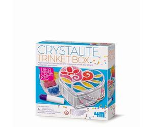 4M 404768 Little Craft Crystalite Trinket Box, Multi Colour