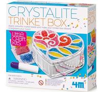 4M 404768 Little Craft Crystalite Trinket Box, Multi Colour | Personalised Creative Bead & Decorating Activity, Screen-Free Play, Educational Fun Gift for Children Age 5+