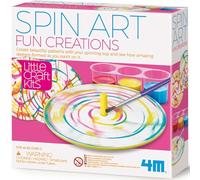 4M 404769 Little Craft Spin Art Fun Creation, Multi Colour | Personalised Creative Painting & Decorating Activity, Screen-Free Play, Educational Fun Gift for Children Age 5+