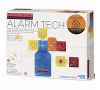 4M 406804 Logiblocs - Alarm Tech, Multi Colour | Electronic Security STEM Science Kit, Multi Colour