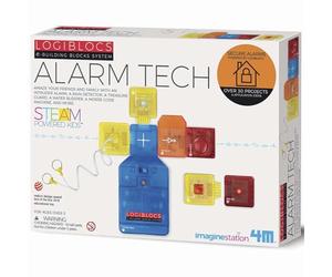 4M 406804 Logiblocs - Alarm Tech, Multi Colour | Electronic Security STEM Science Kit, Multi Colour