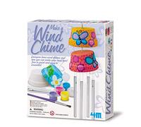 4M 4893156045515 Make A Wind Chime-Arts and Craft Kit for Kids Ages 5+, Multi Coloured