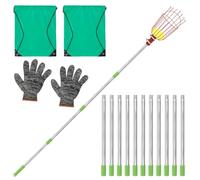 4M/6M Fruit Picker, Apples Picker, Telescopic Stainless Steel Fruit Grabber with Basket for Apples Oranges Avocados, Lightweight Long Reach Picking Tool(6 Meters)