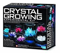 4M 7 Crystal Growing Science Experimental Kit with Display Cases - Easy DIY STEM Toy Lab Experiment Specimens, Educational Gift for Kids, Teens, Boys & Girls