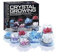 4M 7 Crystal Growing Science Experimental Kit with Display Cases - Easy DIY STEM Toy Lab Experiment Specimens, Educational Gift for Kids, Teens, Boys & Girls