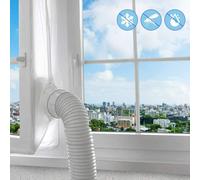 4M Airlock Portable AC Window Seal Kit For Mobile Air Conditioner White