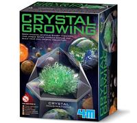 4M Crystal Growing Kit - Green | Crystal Imaginations STEM Science Experiment Set for Kids Age 10+ | Grow Your Own Crystals with Space Display Case | Educational Chemistry Lab Gift for Boys & Girls