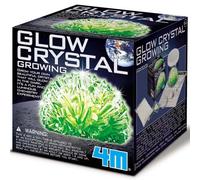 4M Glow Crystal Growing Kit - Green, Grow Your Own Vibrant Crystals | Fun STEM Science Experiment Set, Educational Chemistry Activity Toy, Screen-Free Learning & Discovery, Age 14+