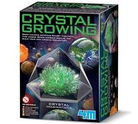 4M Crystal Growing Kit - Green, Crystal Imaginations STEM Science Set | Grow Your Own Crystals with Space Display Case, Educational Chemistry Lab Gift for Boys & Girls, Age 10+