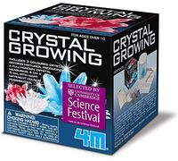 4M Crystal Growing Science Kit - 3 Colored Crystals - Easy DIY STEM Toys Lab Experiment Specimens, A Great Educational Gift for Kids & Teens, Boys & Girls Ages 10+