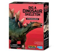 4M KidzLabs Dig a Stegosaurus Skeleton, STEM Dinosaur Excavation Kit