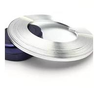 4M Flat Aluminum Wire - 5mm x 1mm, 12 Colors for Jewelry Making & DIY Crafts,1pc(Silver)