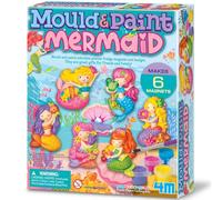 4M Glitter Mermaid Mould and Paint | Creative Mermaid Craft Set with Plaster, Paints & Brush, DIY Moulding Activity, Fun Art Gift for Children Age 5+