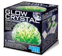 4M Glow Crystal Growing Kit - Green | Fun STEM Science Experiment Set to Grow Your Own Vibrant Crystals | Educational Chemistry Activity Toy for Teens Aged 14+ | Screen-Free Learning & Discovery