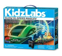 4M Glow Hi-Speed Maglev | Magnetic 50 Inch Train Track with Glowing Train & Tunnel