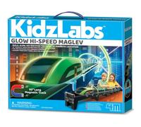4M Glow Hi-Speed Maglev | Magnetic 50 Inch Train Track with Glowing Train & Tunnel | STEM Science Toys for Boys & Girls | Educational Kids Toys | Cool Railway Gifts | Suitable for Age 5+ Year Olds