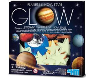 4M Glow in the Dark Planets and Nova Stars 20pcs