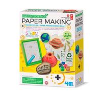 4M Green Science Paper Making Kit, Recycled Paper Craft with Frames & Paint | Paper Making Tools Included, Educational Recycling Activity Set for Creative Learning, Gift for Kids, Boys & Girls, Age 5+