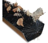 (4M) Groundmaster - Black Gutter Guard Brush - Drain Debris Downpipe Leaves Filter