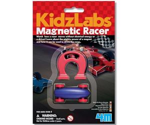 4M Kidz Labs Magnetic Racer,color may vary, Gray