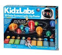 4m Kidz Labs Solar System 3d Poster With Lights Multicolor Kids