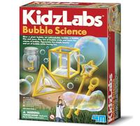 4M KidzLabs Bubble Science Kit, Blow a Giant Bubble & More, Learn the Science of Bubbles, Bubble Tricks, STEM Learning Kit for Ages 5+