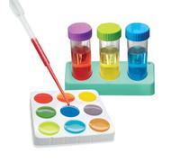 4M KidzLabs Colour Lab Mixer for Kids | Colour Mixing Science Kit with Test Tubes, Rack, Dropper, Tray & Glitter | Hands-On Water Experiments for Age 5+ | Educational Gift for Boys & Girls