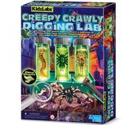 KidzLabs Glow Critter Lab, Creepy Crawlies Come to Life, Illuminated Test Tubes, Science Project and Night Light for Ages 5+, Green