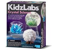4M KidzLabs Crystal Science, Grow your own Crystals, Fun & Exciting Chemistry Set, STEM & Educational Science Kit for Boys and Girls 8+