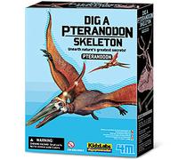 4M KidzLabs Dig a Pteranodon Skeleton Kit, Hammer, Chisel & Brush