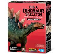 4M KidzLabs Dig a Stegosaurus Skeleton, STEM Dinosaur Excavation Kit
