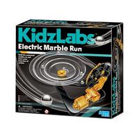 4M - KidzLabs/Electric Marble Run, Motorised Science Kit for Kids 5-12 years, Black
