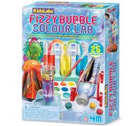 KidzLabs Fizzy Bubble & Colour Lab Science Kit, 25+ Projects, Ages 8+, with Test Tubes and Colour Mixing Experiments